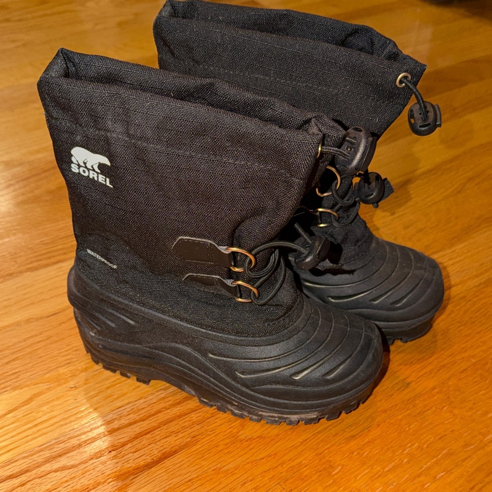Sorel Kids Black Snow Boots